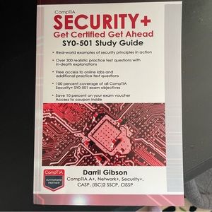 CompTIA Security+ book SYO-501 Study Guide BRAND NEW